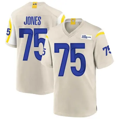 Men's Deacon Jones Los Angeles Rams Bone Jersey - Game