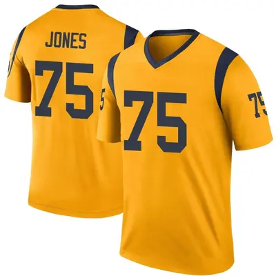 Men's Deacon Jones Los Angeles Rams Color Rush Jersey - Gold Legend