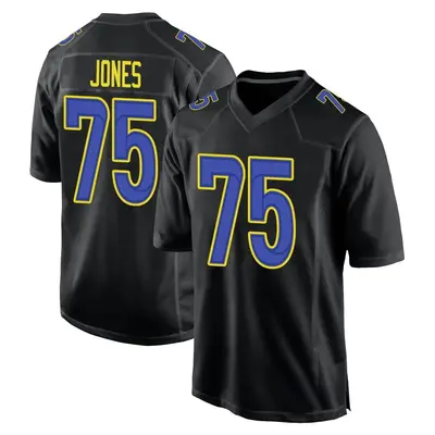 Men's Deacon Jones Los Angeles Rams Fashion Jersey - Black Game