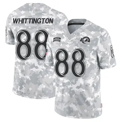 Men's Jordan Whittington Los Angeles Rams 2024 Salute to Service Jersey - Arctic Camo Limited