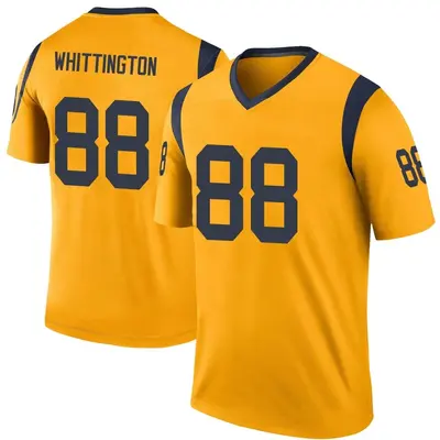 Men's Jordan Whittington Los Angeles Rams Color Rush Jersey - Gold Legend