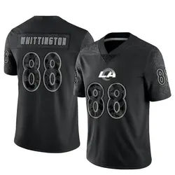 Men's Jordan Whittington Los Angeles Rams Reflective Jersey - Black Limited