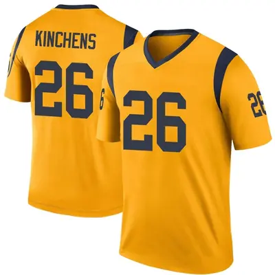 Men's Kamren Kinchens Los Angeles Rams Color Rush Jersey - Gold Legend