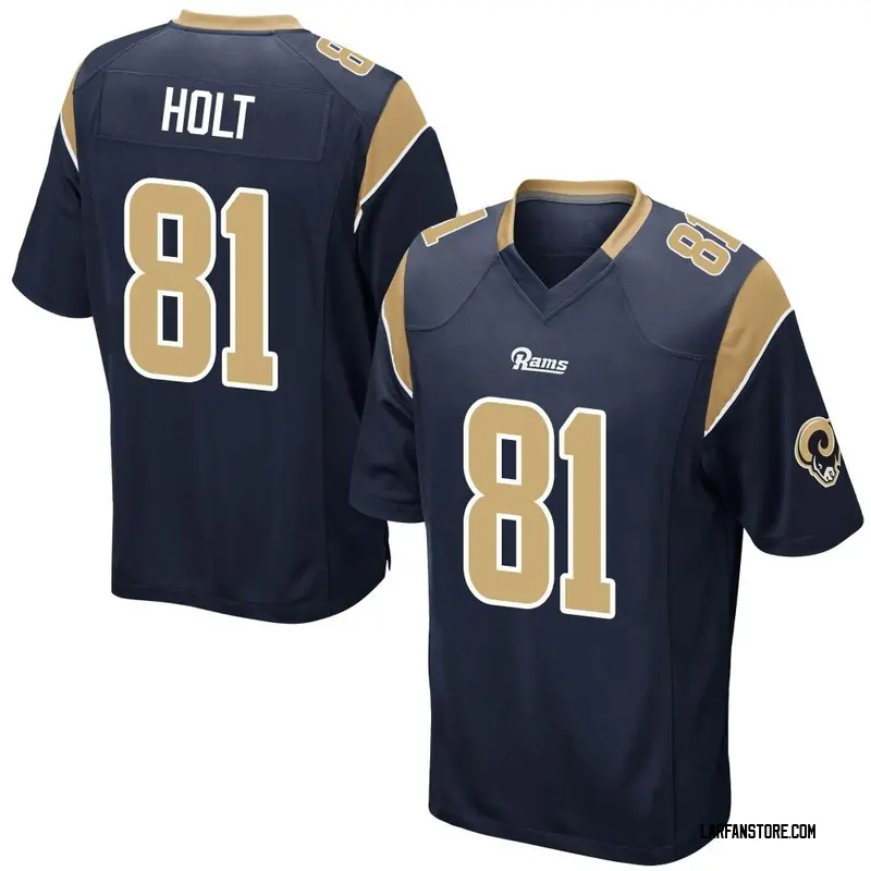 Men's Torry Holt Los Angeles Rams Team Color Jersey - Navy Game