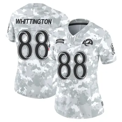 Women's Jordan Whittington Los Angeles Rams 2024 Salute to Service Jersey - Arctic Camo Limited