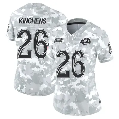 Women's Kamren Kinchens Los Angeles Rams 2024 Salute to Service Jersey - Arctic Camo Limited